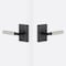 Sure-Loc Hardware Sure-Loc Hardware Levanto Privacy Rosette, Flat Black, Smooth Grip in Nickel LV102 FBL GRIP-SM NI - alternate 1